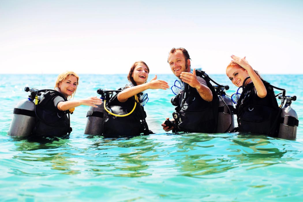 dive course training in the mabul shallows