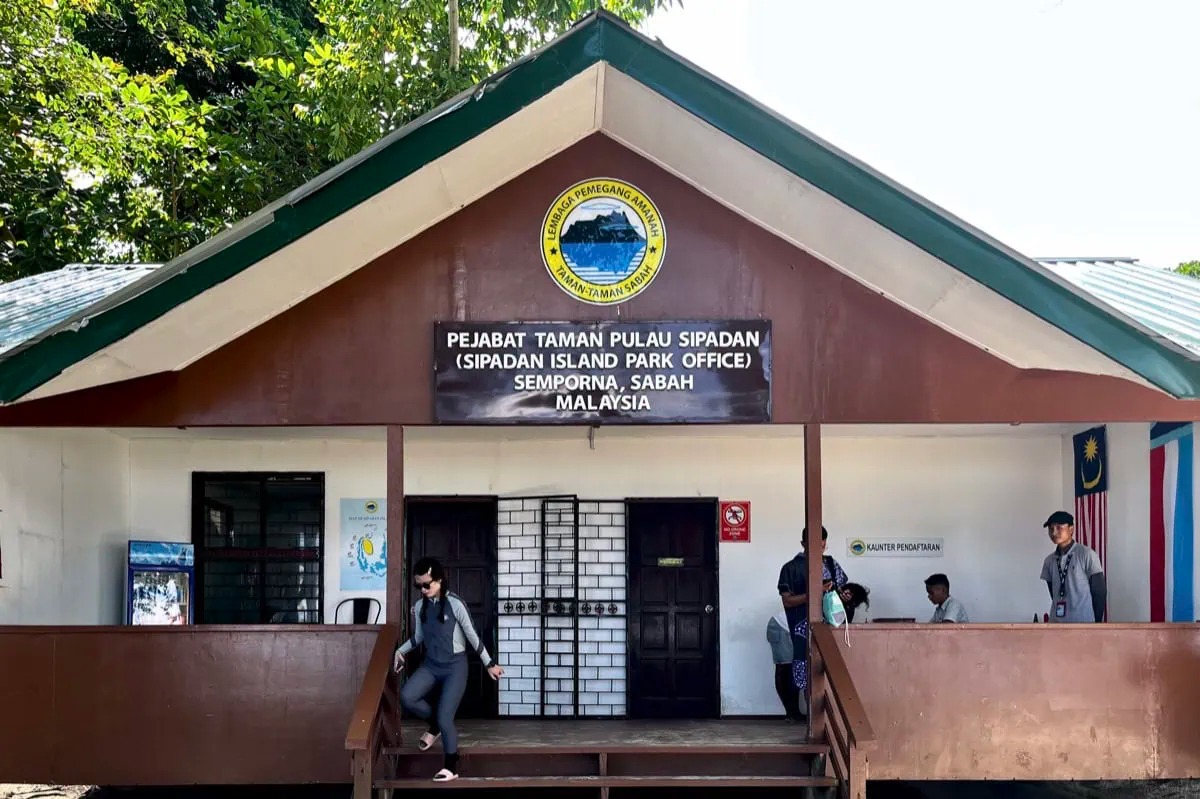 morning permit registration before the sipadan boat